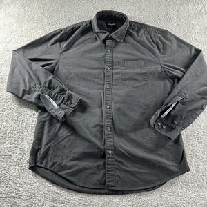 Bonobos Chambray Shirt Mens XL Long Black Button Up Long Sleeve‎ Tall Standard